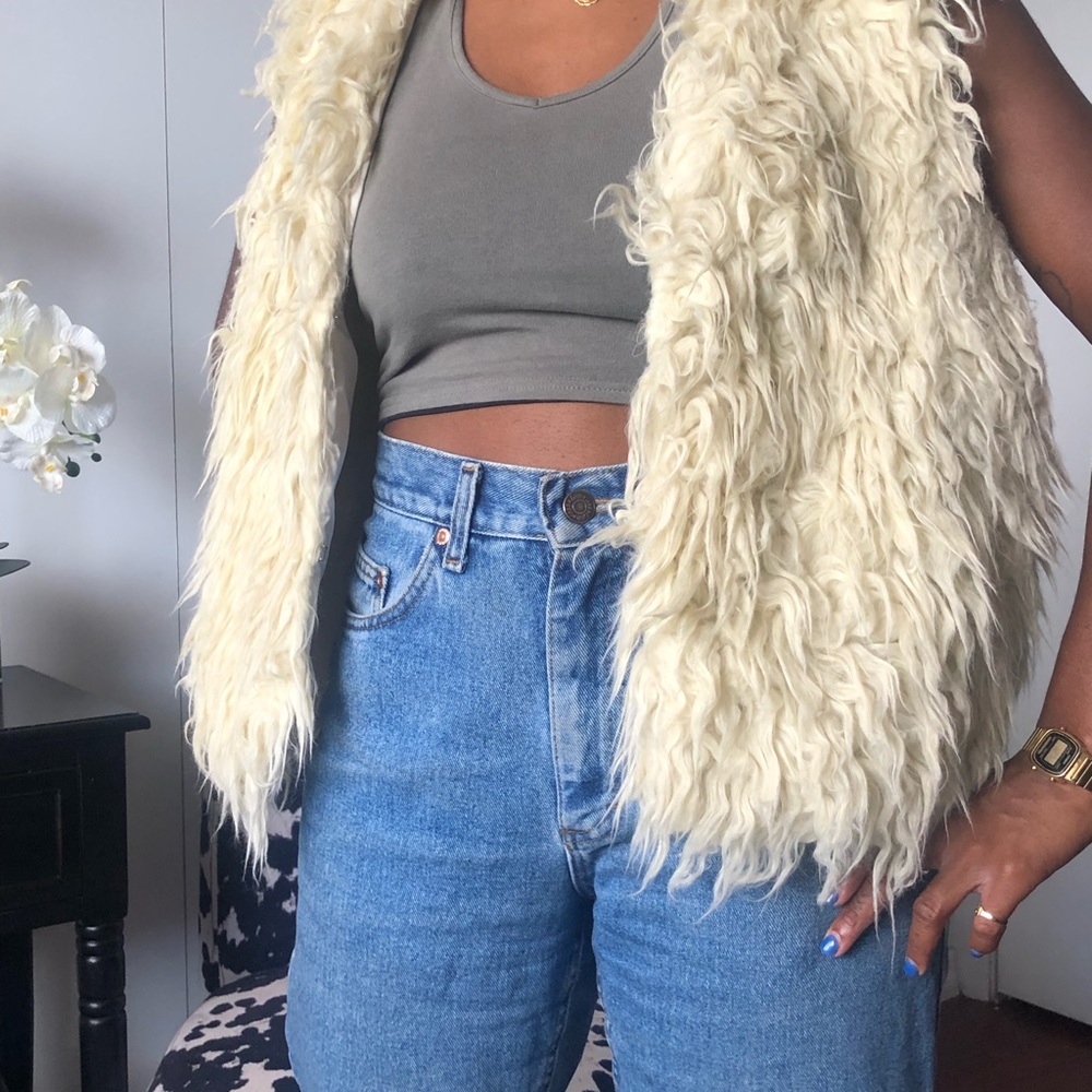 Faux fur vest